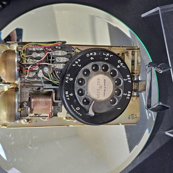 Northern Electric Rotary 1961 Wall Telephone #554 With Cord, Untested, Canada - Picture 10 of 16